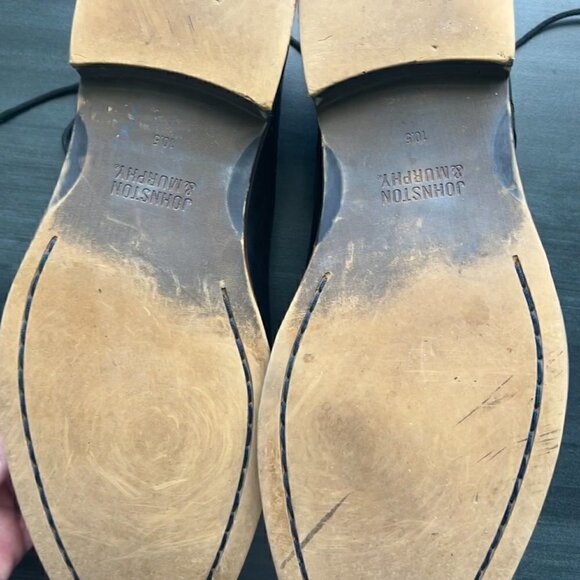 Johnston & Murphy Men's Bradford Cap Toe Black Size 10.5 EUC - Picture 3 of 3